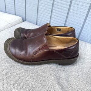 Keen Clara 5499-POSL Women's US 11 Brown Leather Round Toe Slip-On Casual Shoes